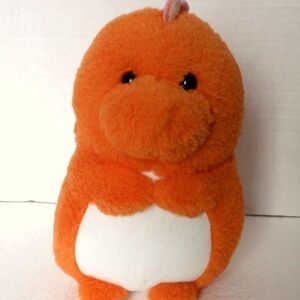 Kellytoy Orange Dinosaur Plush Toy